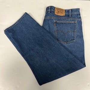 VTG Levi's‎ 505 Orange Tab Jeans Straight Leg Denim W46 L30 (measuring 42 x 27)